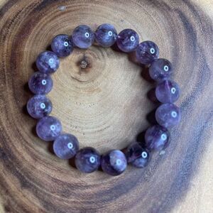 Ametrine 10mm stretch bracelet beaded bracelet 6.75” stretch crystal healing